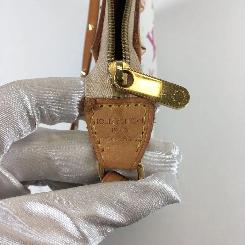 Louis Vuitton White Multicolor Pochette Accessories