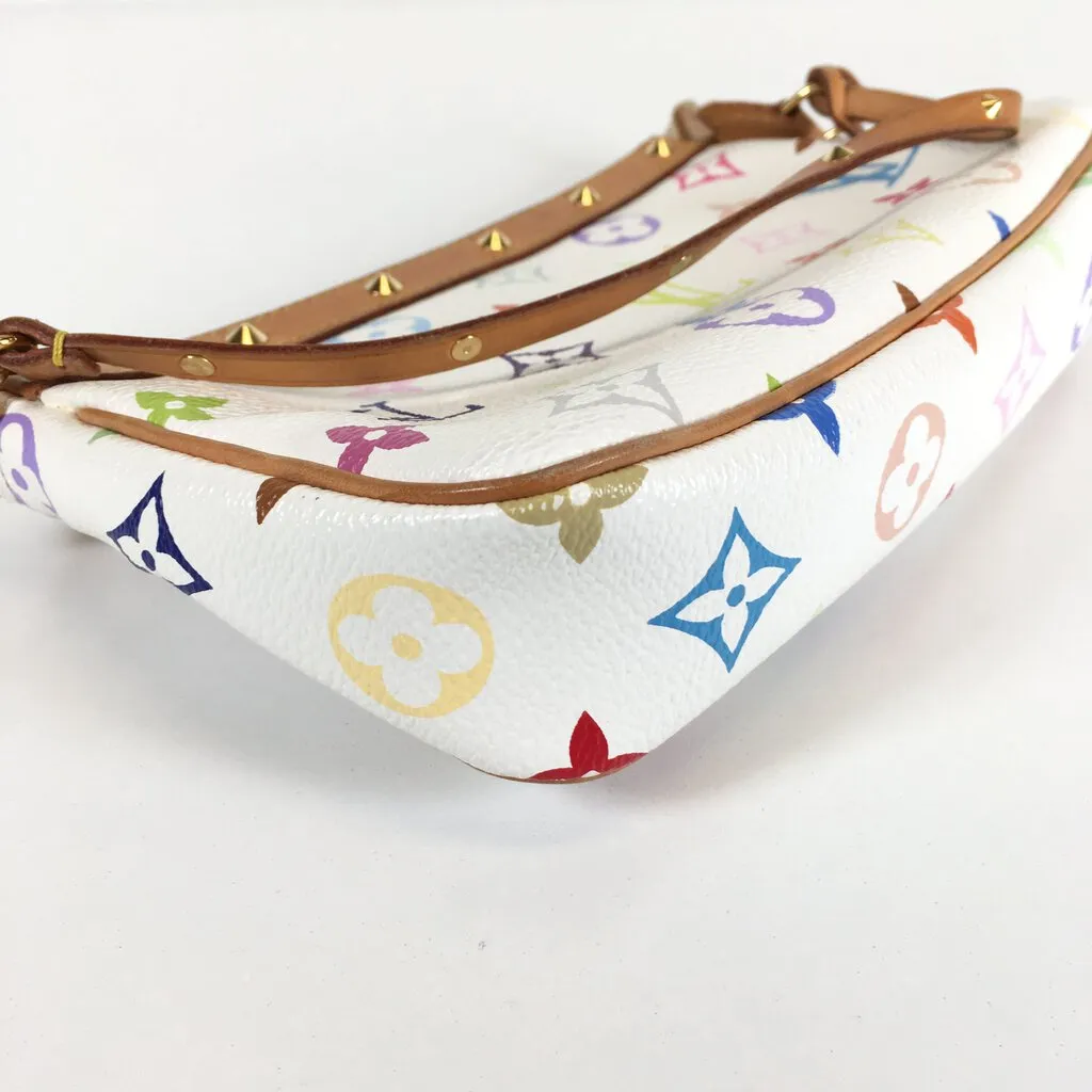 Louis Vuitton White Multicolor Pochette Accessories