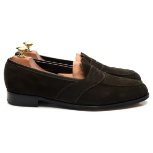 'Montpellier' Dark Green Suede Loafers UK 8.5 E