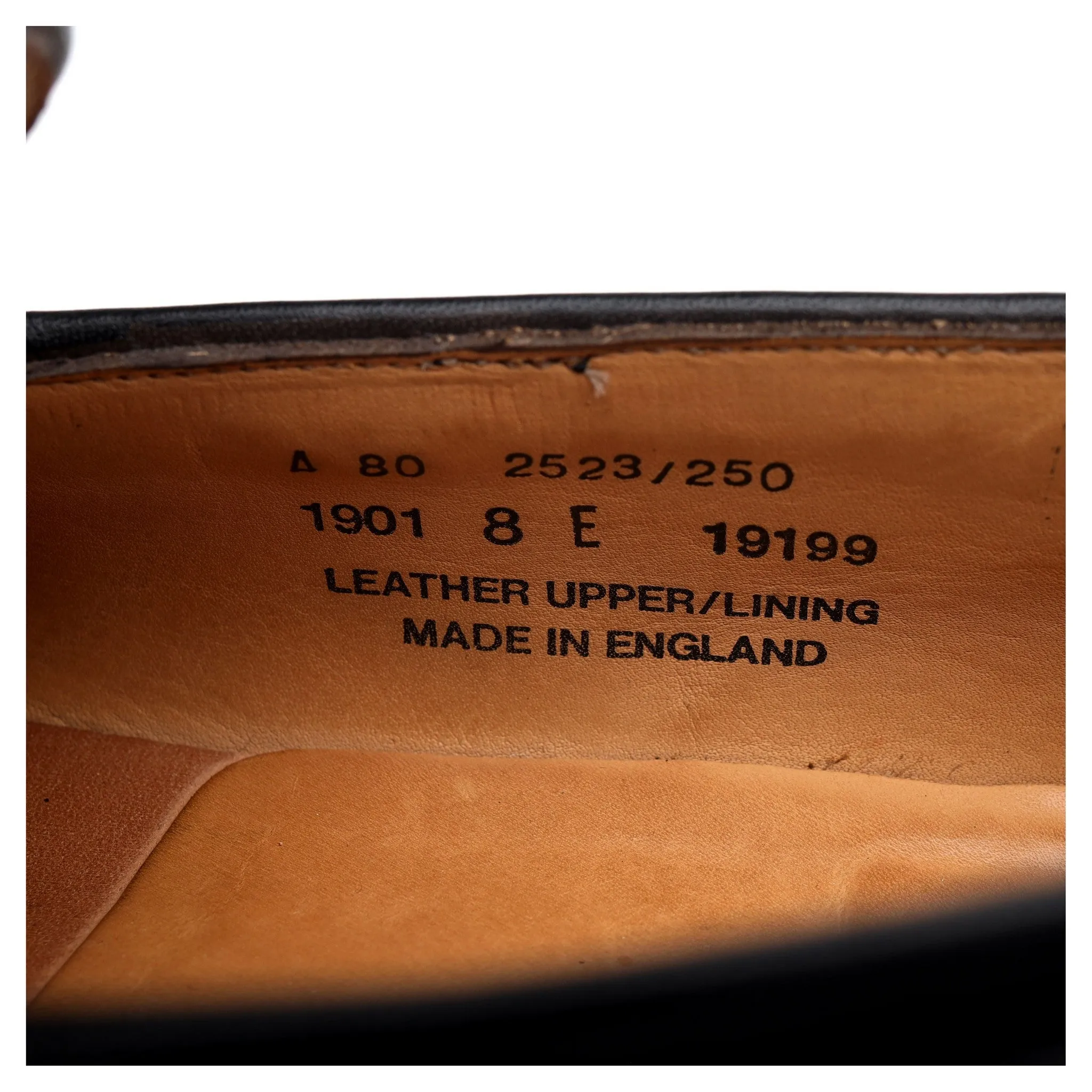New & Lingwood Black Leather Tassel Loafers UK 8 E