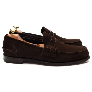 'Pembrey' Dark Brown Suede Loafers UK 9 F