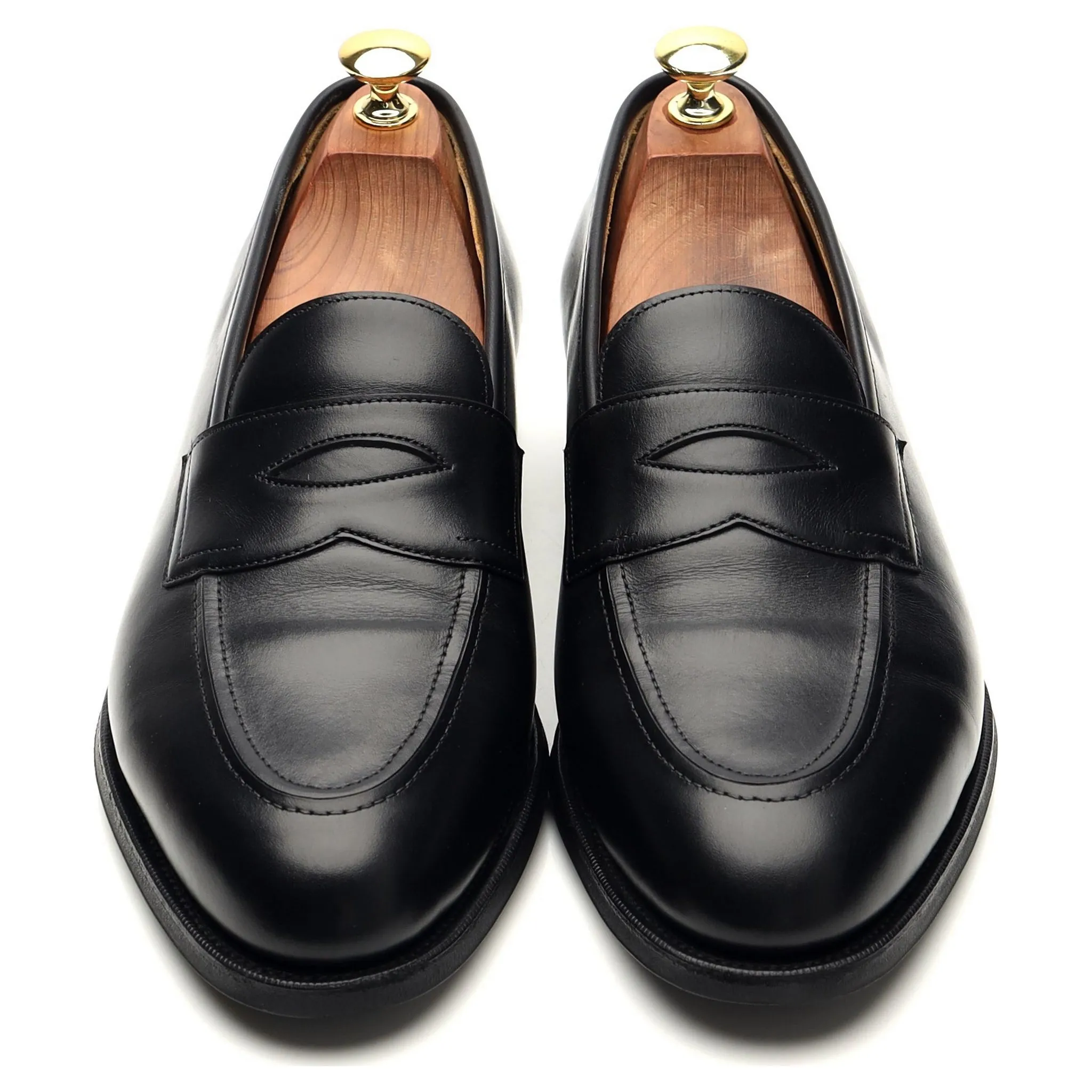 'Piccadilly' Black Leather Loafers UK 7.5 E