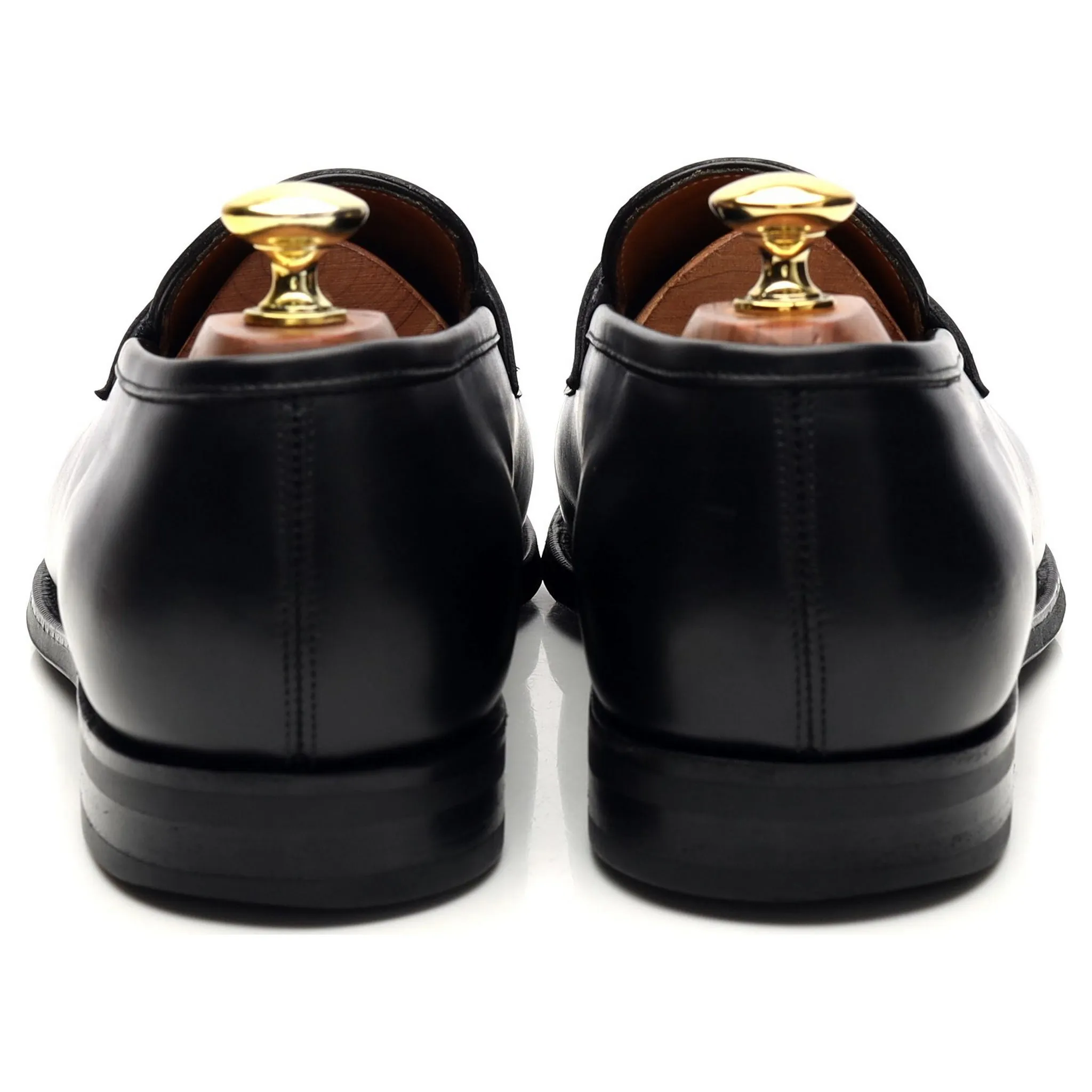 'Piccadilly' Black Leather Loafers UK 7.5 E