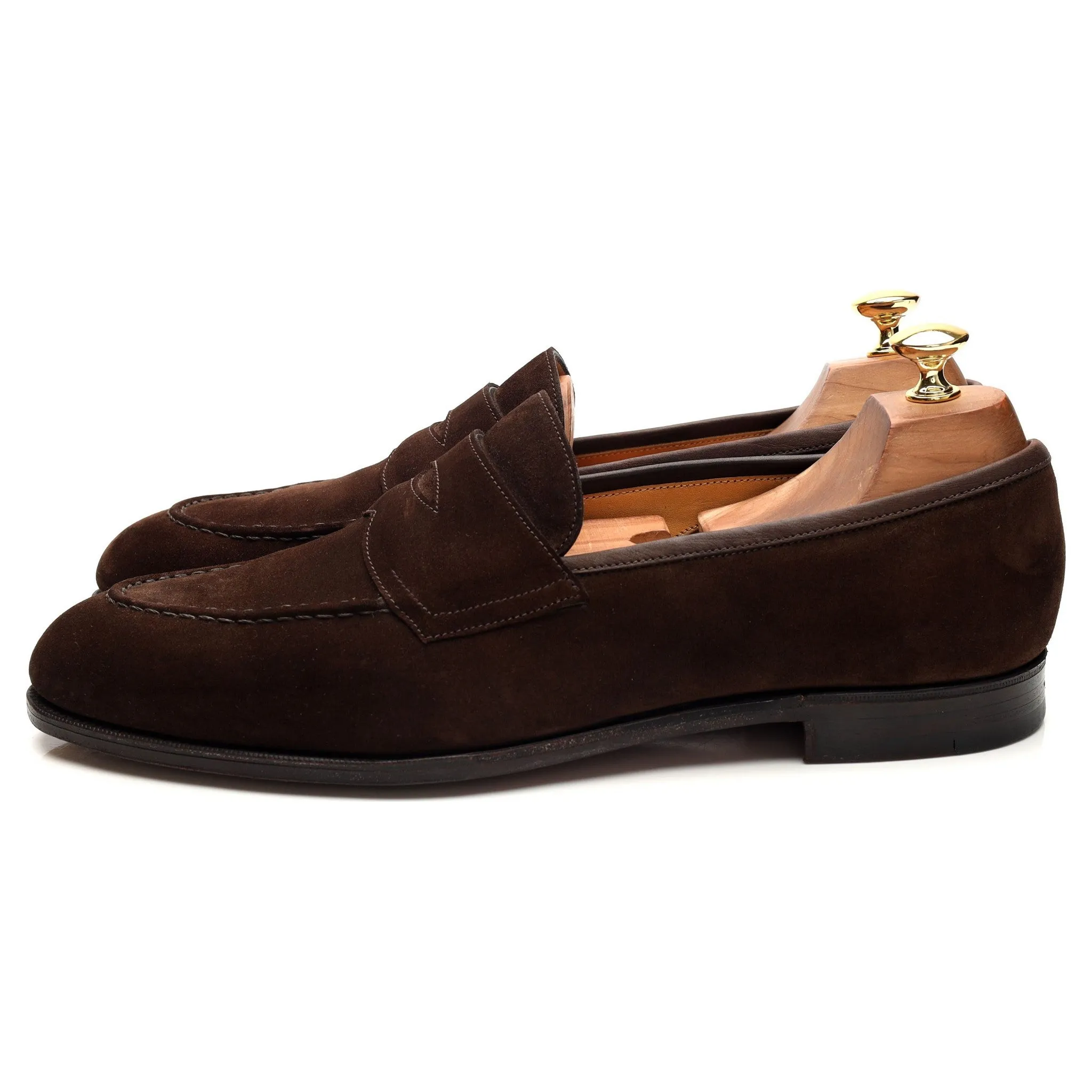'Piccadilly' Brown Suede Loafers UK 10.5 E