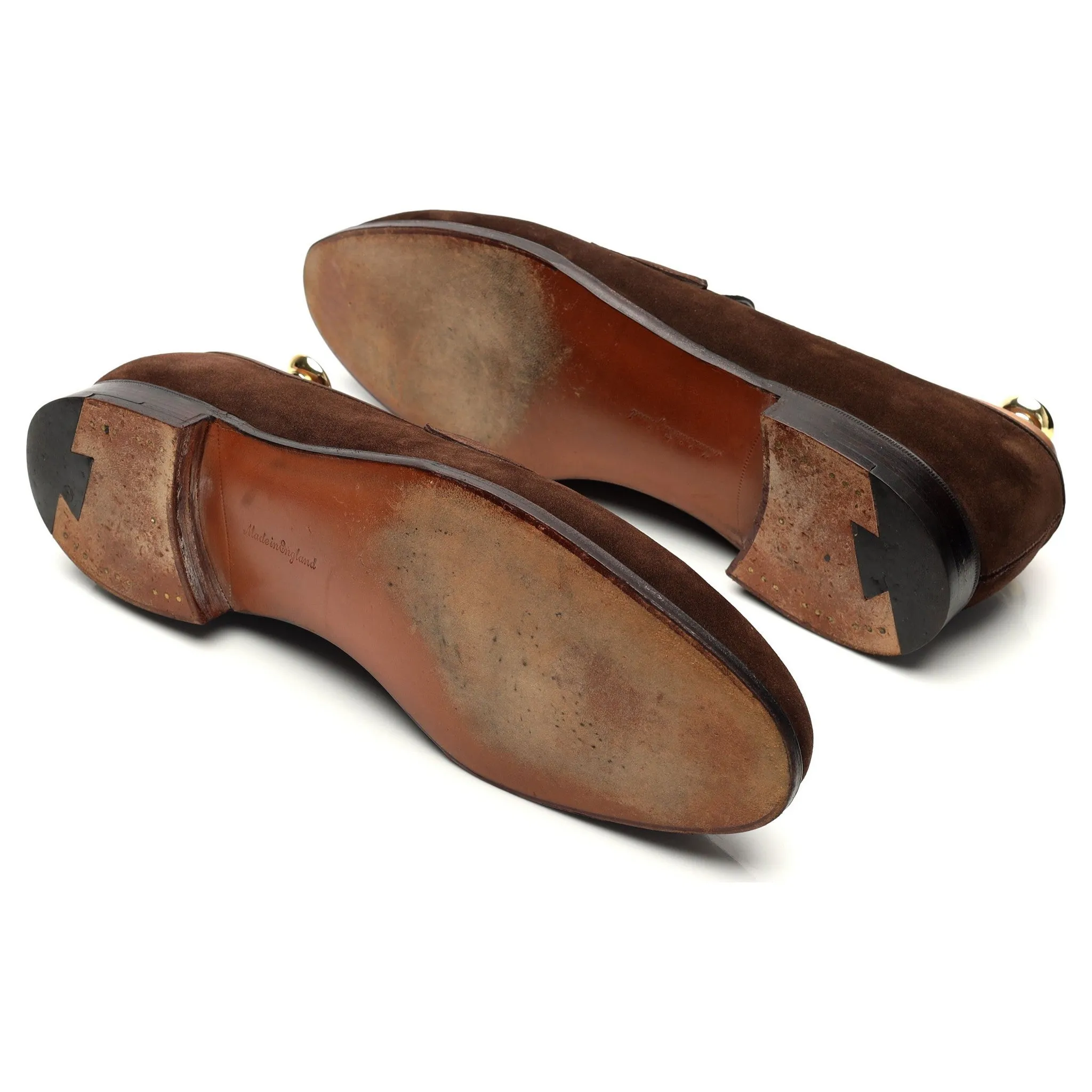 'Piccadilly' Brown Suede Loafers UK 10.5 E