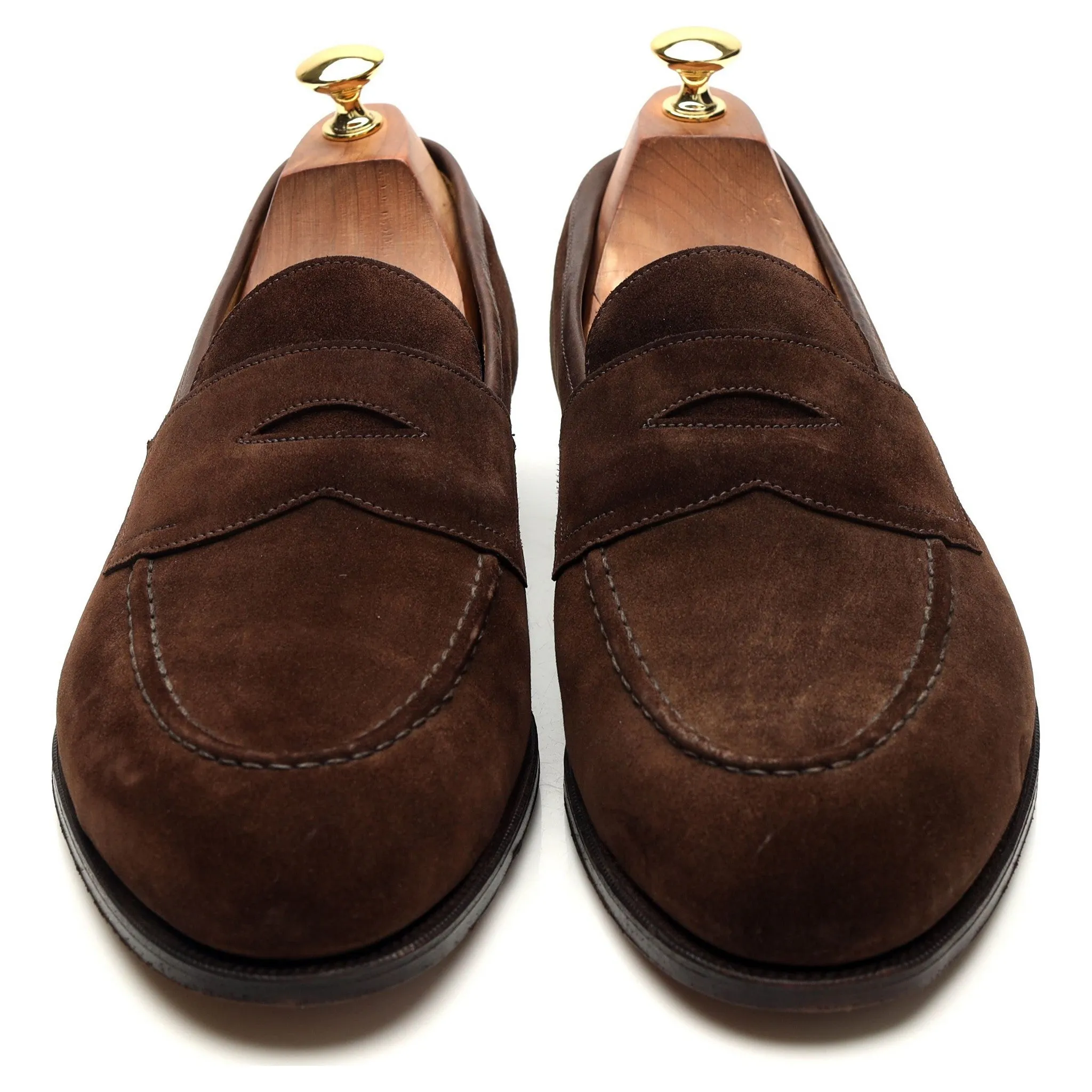 'Piccadilly' Brown Suede Loafers UK 10.5 E
