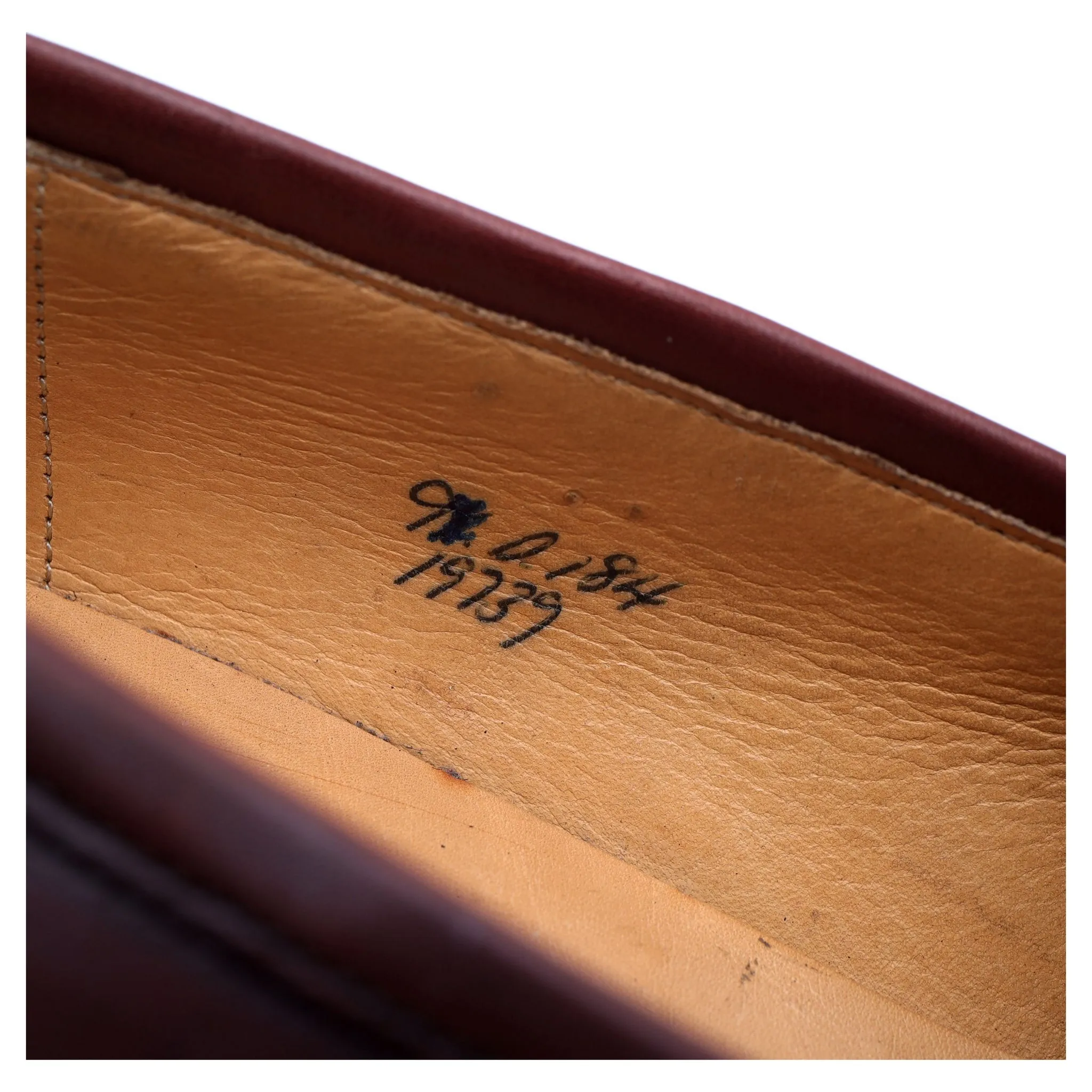 'Piccadilly' Burgundy Leather Loafers UK 9 D