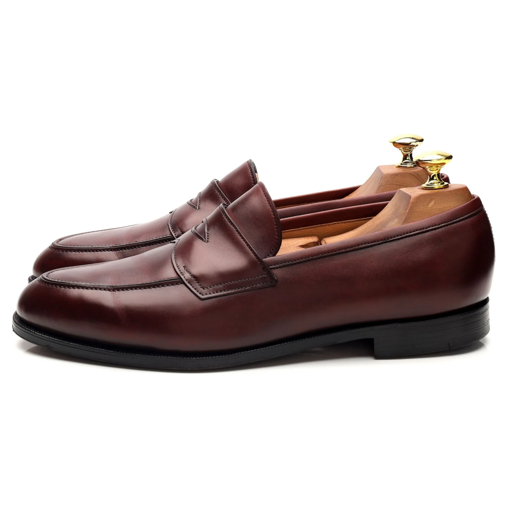 'Piccadilly' Burgundy Leather Loafers UK 9 D