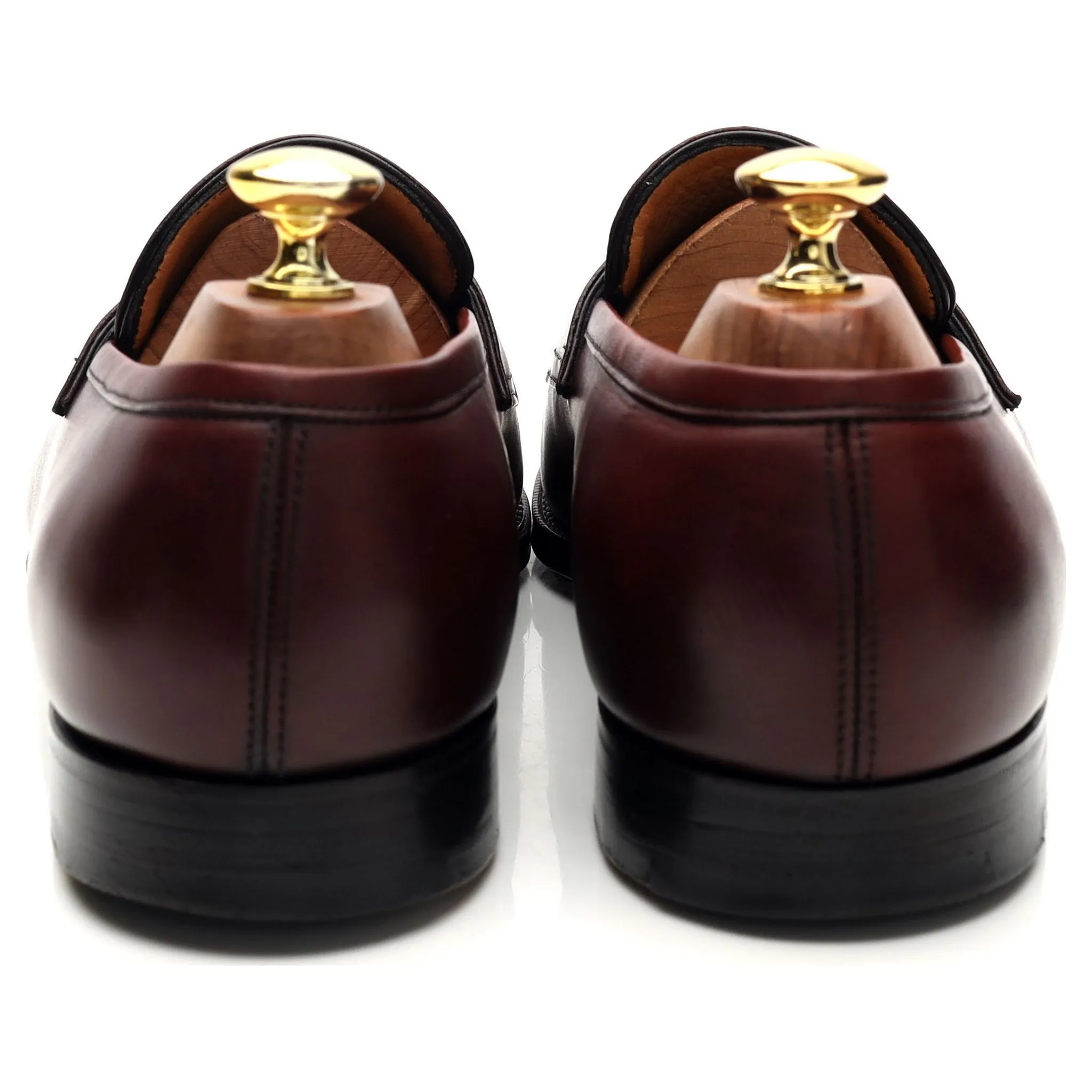 'Piccadilly' Burgundy Leather Loafers UK 9 D