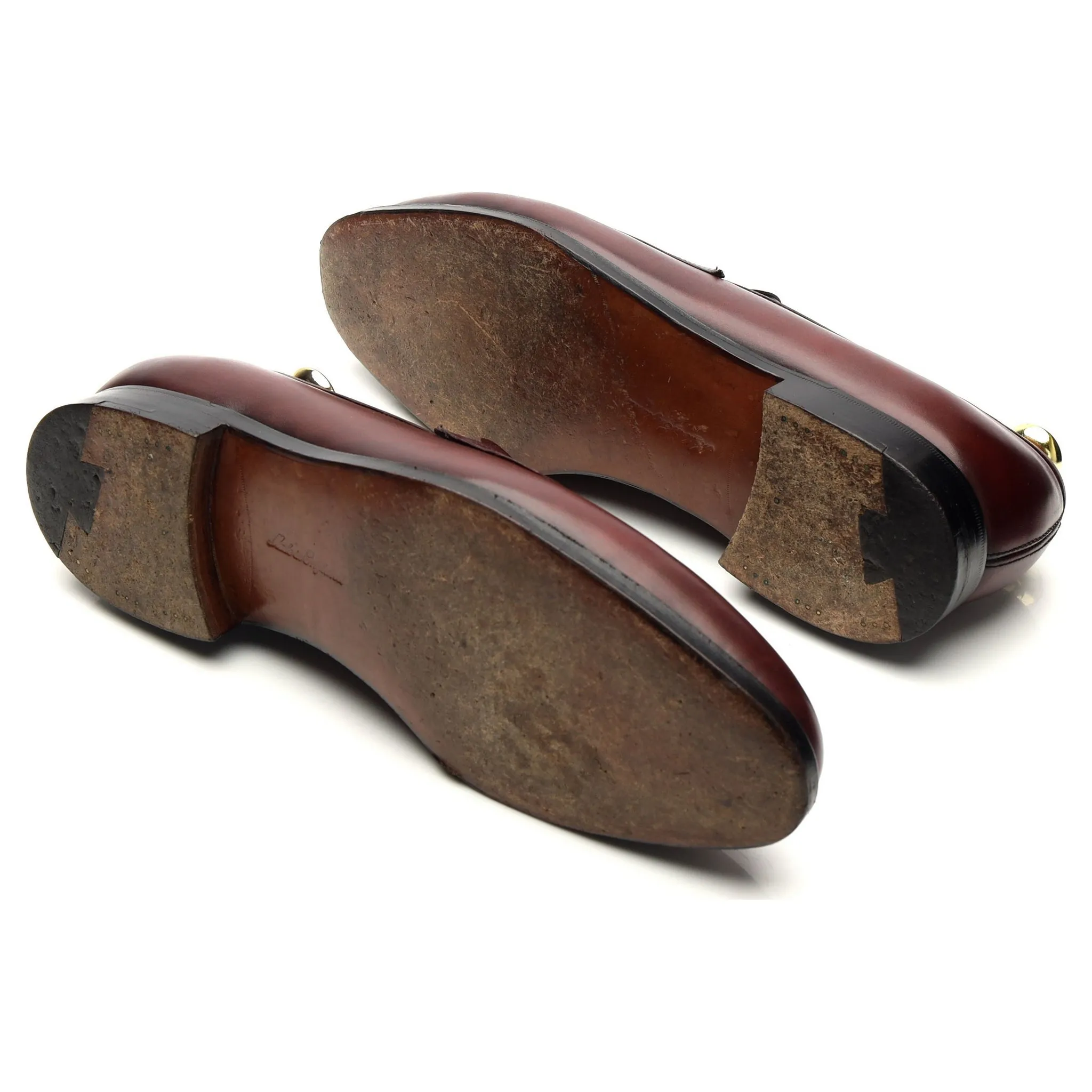 'Piccadilly' Burgundy Leather Loafers UK 9 D