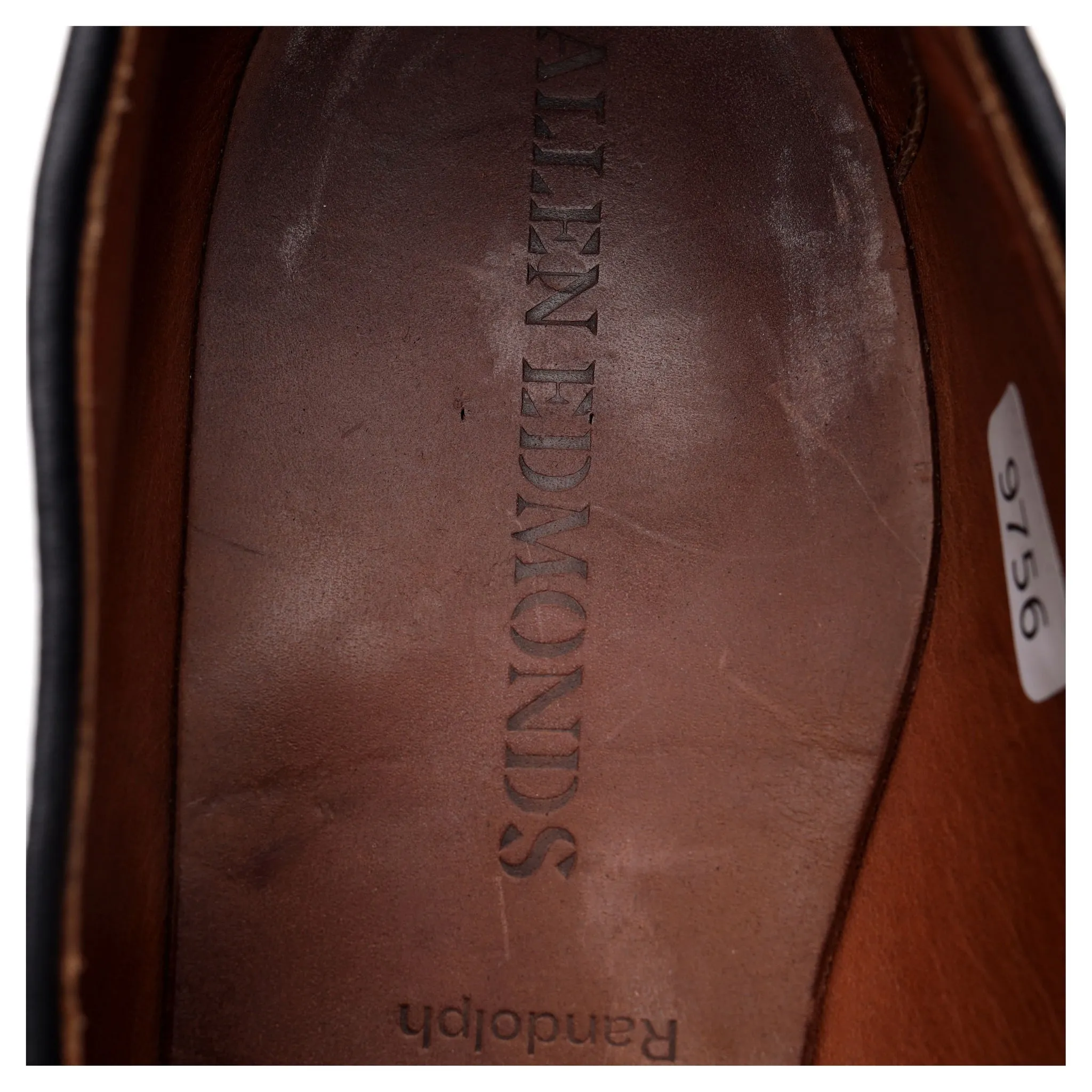 'Randolph' Black Leather Loafers UK 10 US 11 D