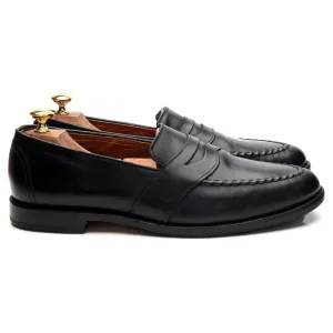 'Randolph' Black Leather Loafers UK 10 US 11 D