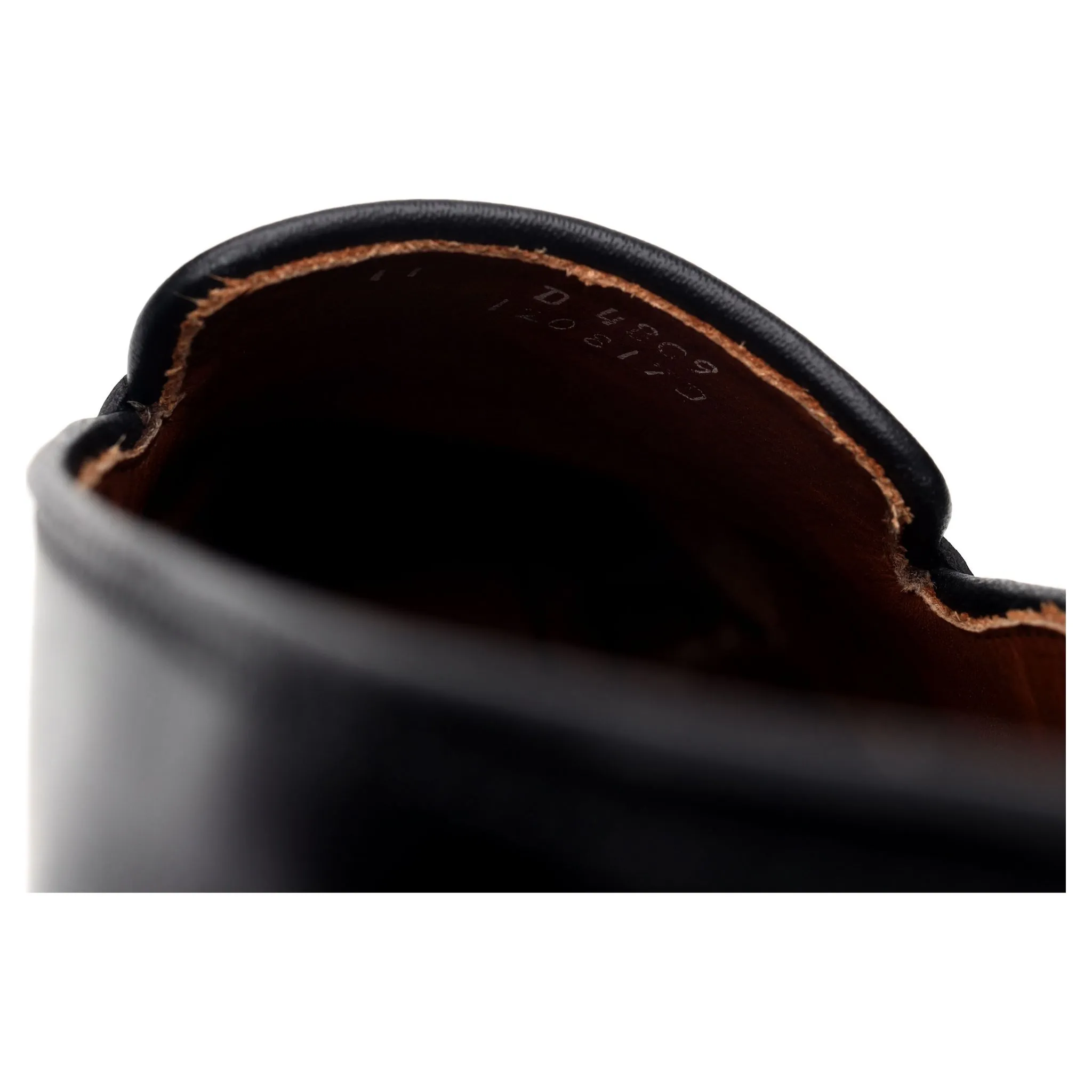 'Randolph' Black Leather Loafers UK 10 US 11 D