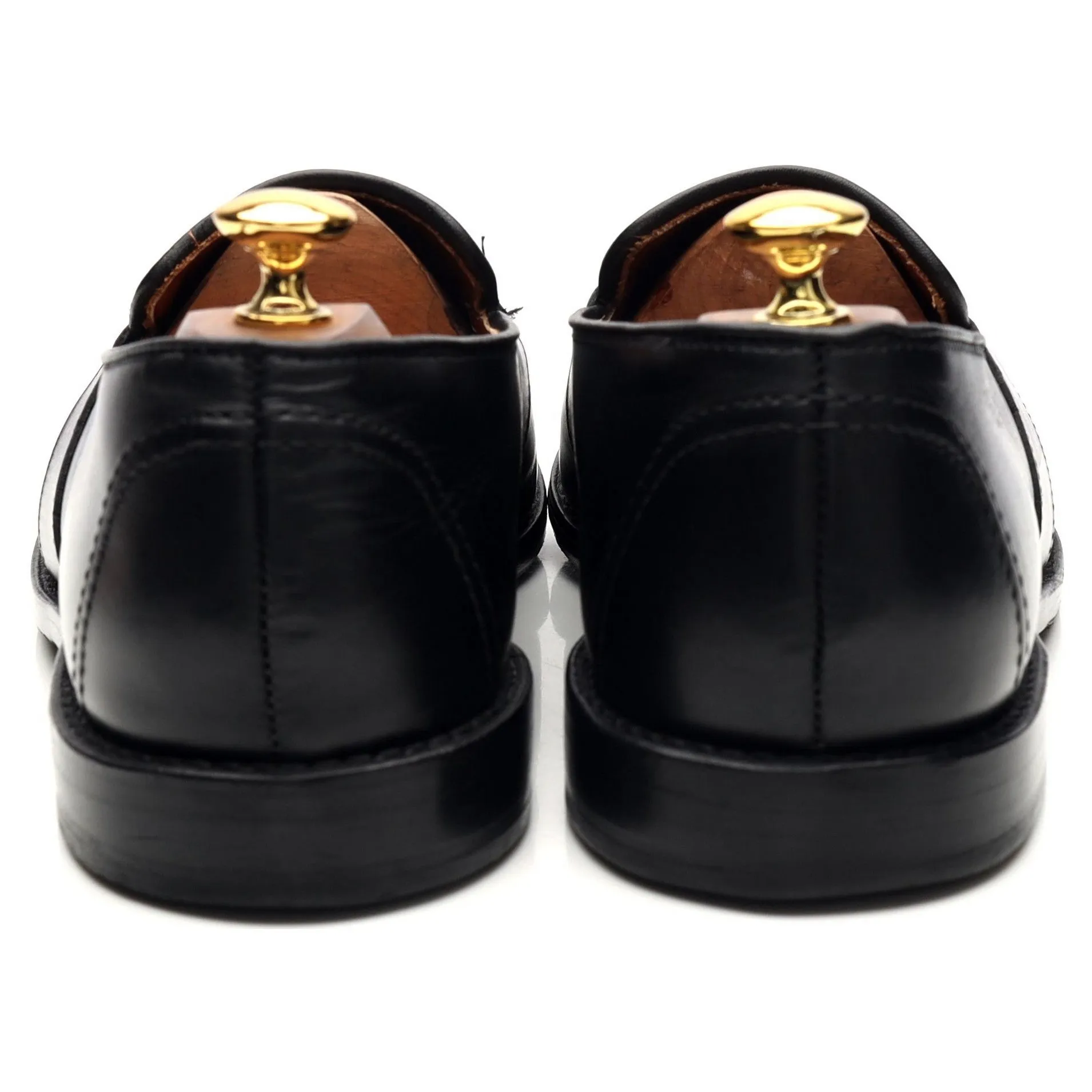 'Randolph' Black Leather Loafers UK 10 US 11 D