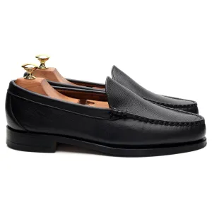 'Sanibel' Black Grain Leather Loafers UK 8 US 9 E