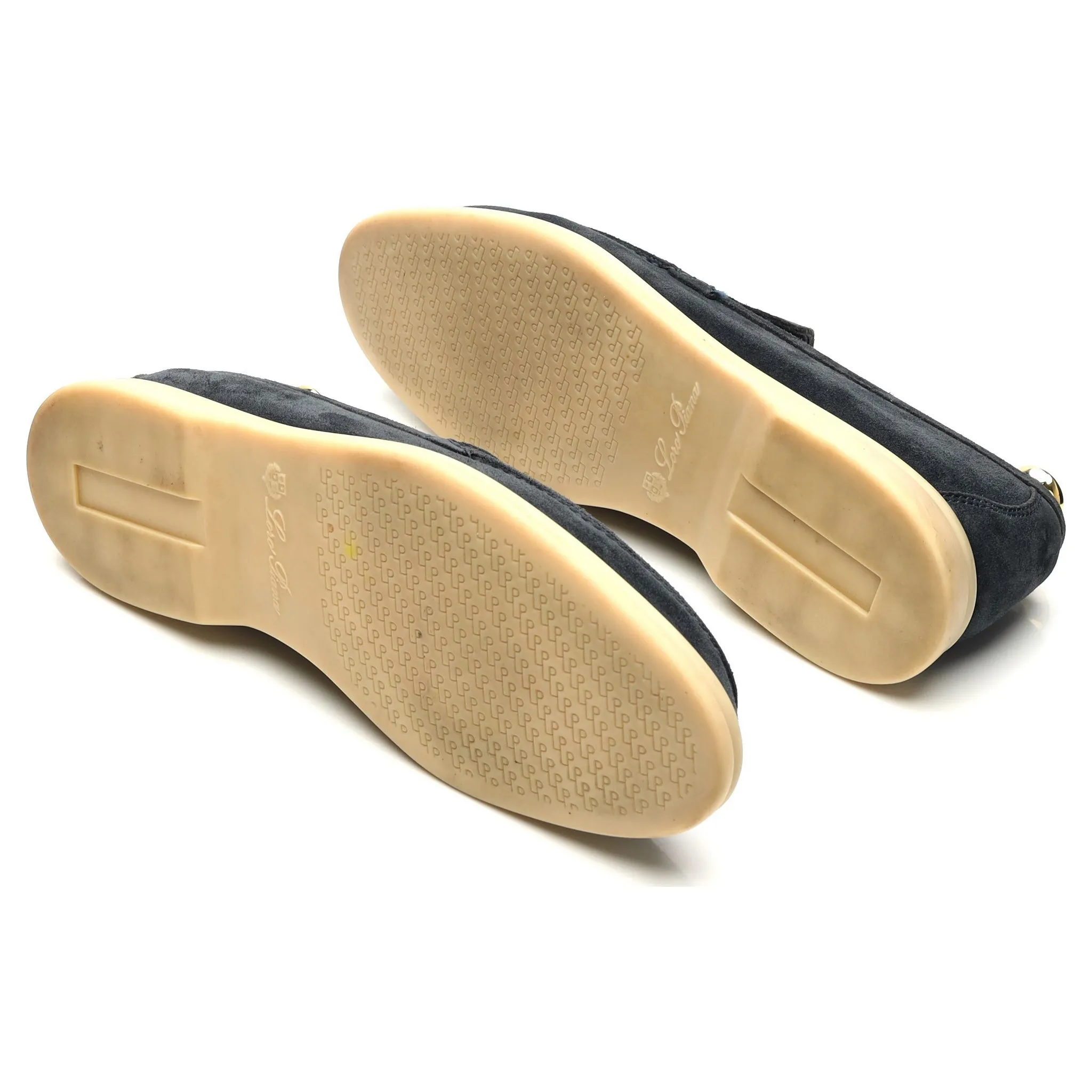'Summer Walk' Navy Blue Suede Slip On Loafers UK 8 EU 42