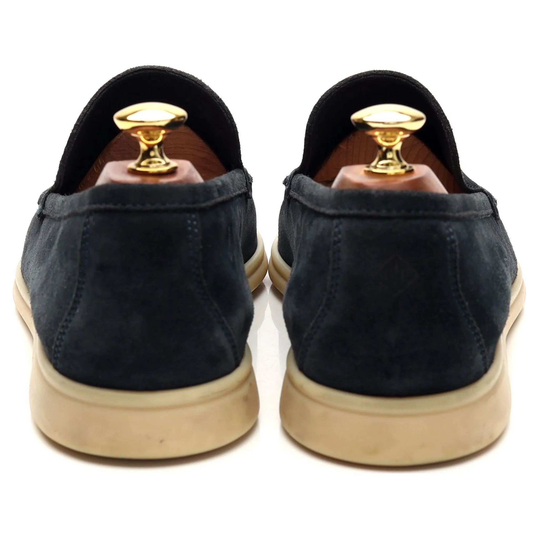 'Summer Walk' Navy Blue Suede Slip On Loafers UK 8 EU 42
