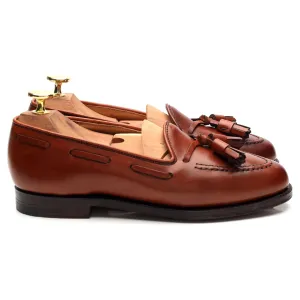 Women's 'Naseby' Tan Brown Leather Tassel Loafers UK 3 UK