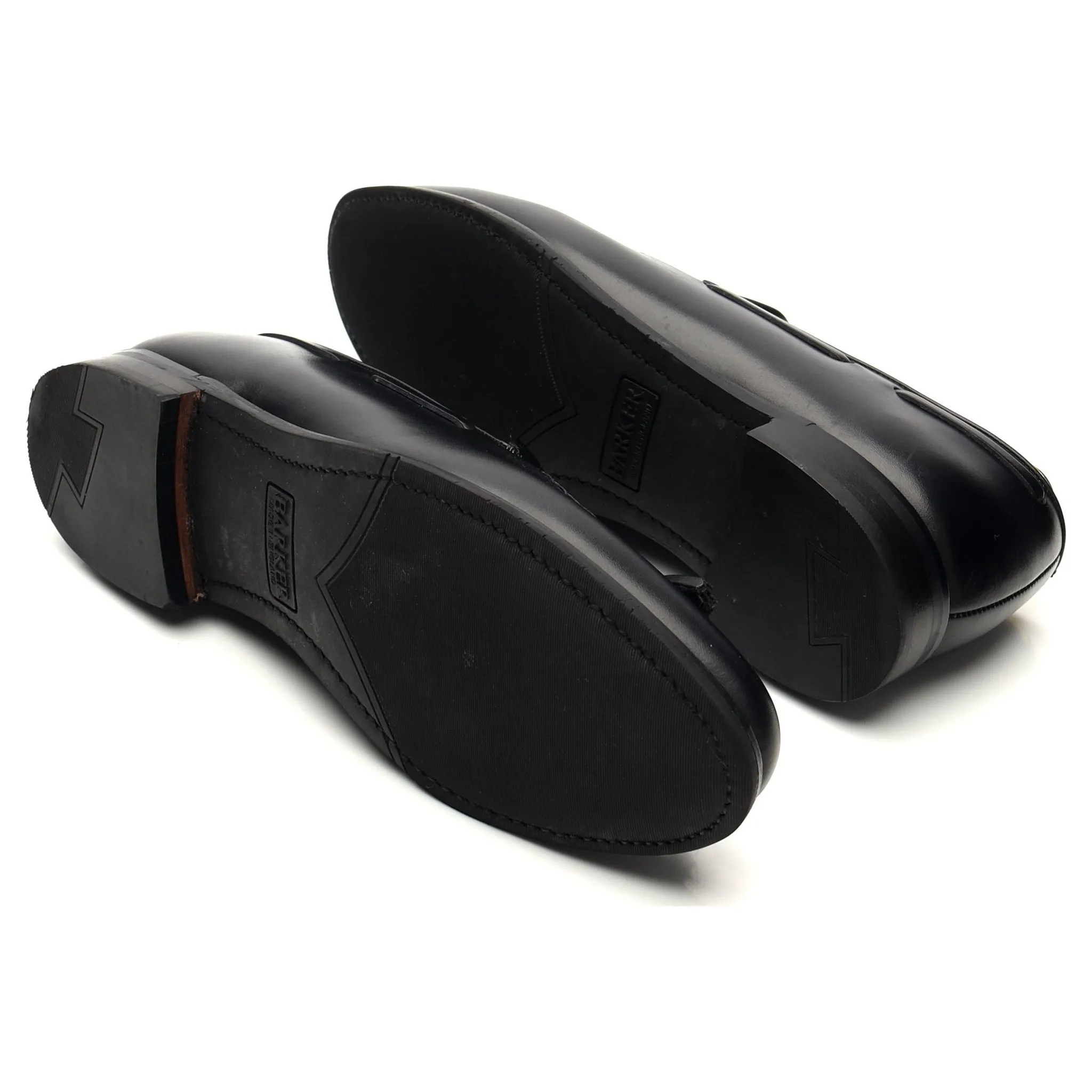 Women's 'Sienna' Black Leather Tassel Loafers UK 6 D